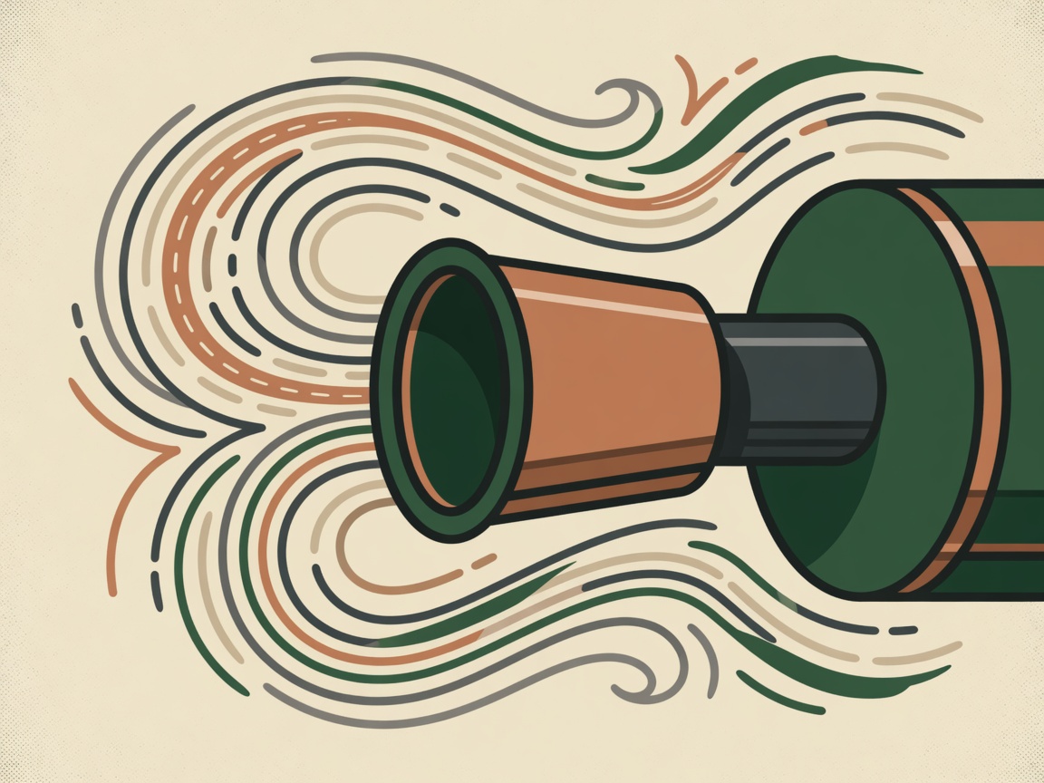 Editorial illustration of airflow around a generic vacuum intake